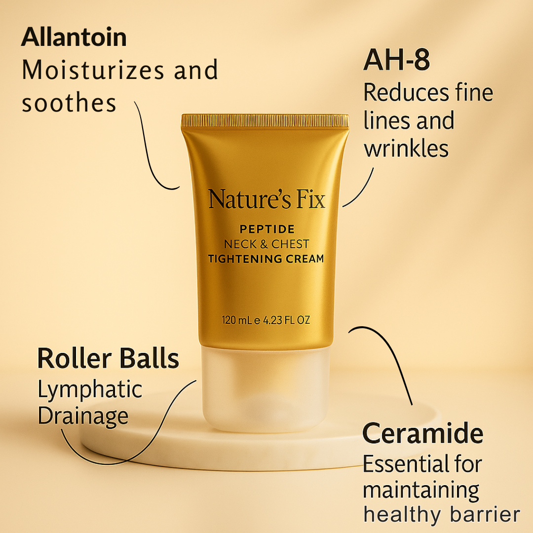 كريم ناتشرز فيكس™ - كريم الببتيد لشد الرقبة والصدر