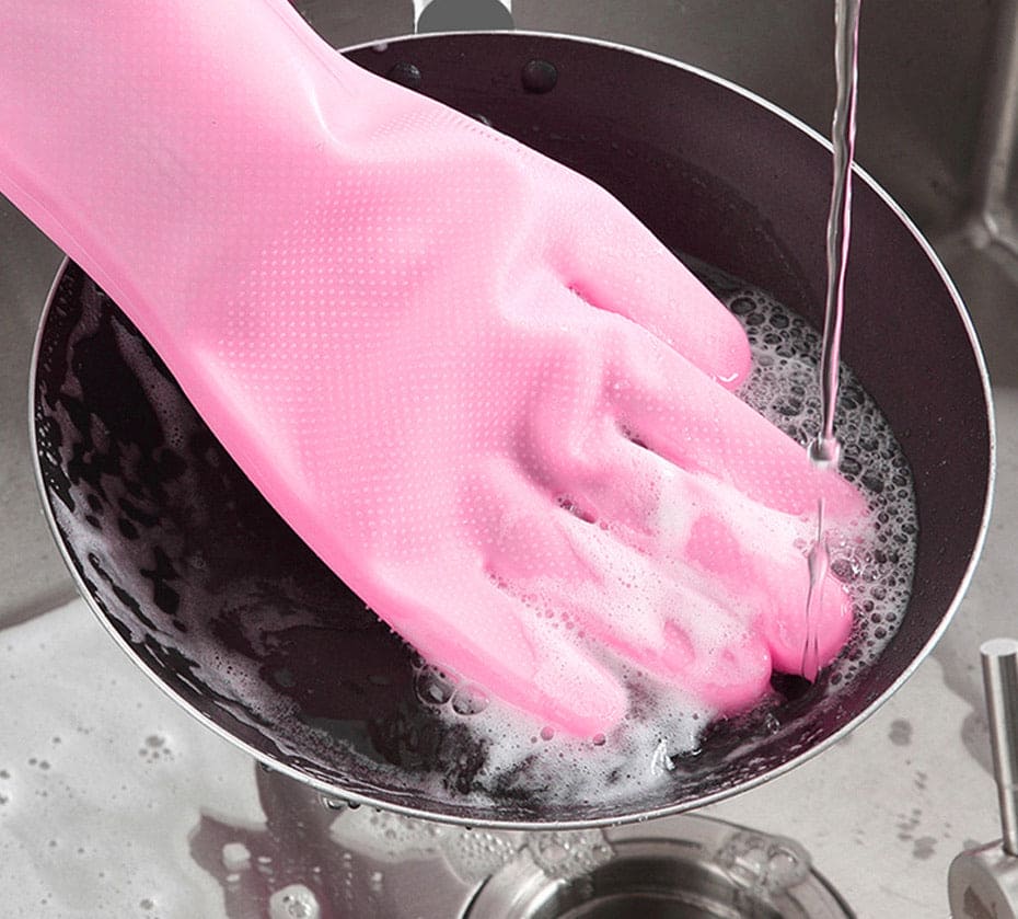 Silicone Washing Gloves – Multi-Purpose Dishwashing & Cleaning Gloves